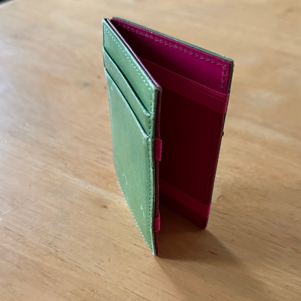Green and Pink Card Holder